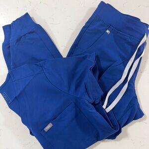 Pre- Figs Scrubs Set size MEDIUM Winning Blue